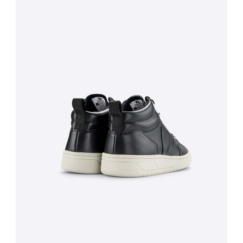 Veja RORAIMA LEATHER Hoog Dames Black/White | BE 355CTV